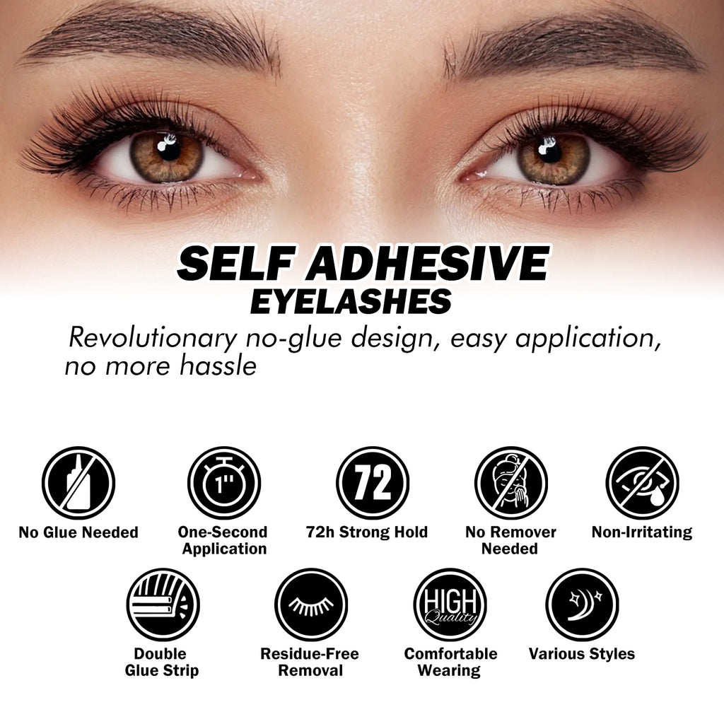 EASITENSION 156 PCS Self Adhesive Eyelashes Clusters Kit Lash Clusters DIY Eyelashes Pre Glued No Glue Needed No Remover No residue