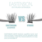 DIY Eyelash Extension, 12 Clusters Volume Lashes Set, Home Eyelash Extension, C curl Lashes Pack