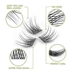 DIY Eyelash Extension, 12 Clusters Volume Lashes Set, Home Eyelash Extension, C curl Lashes Pack