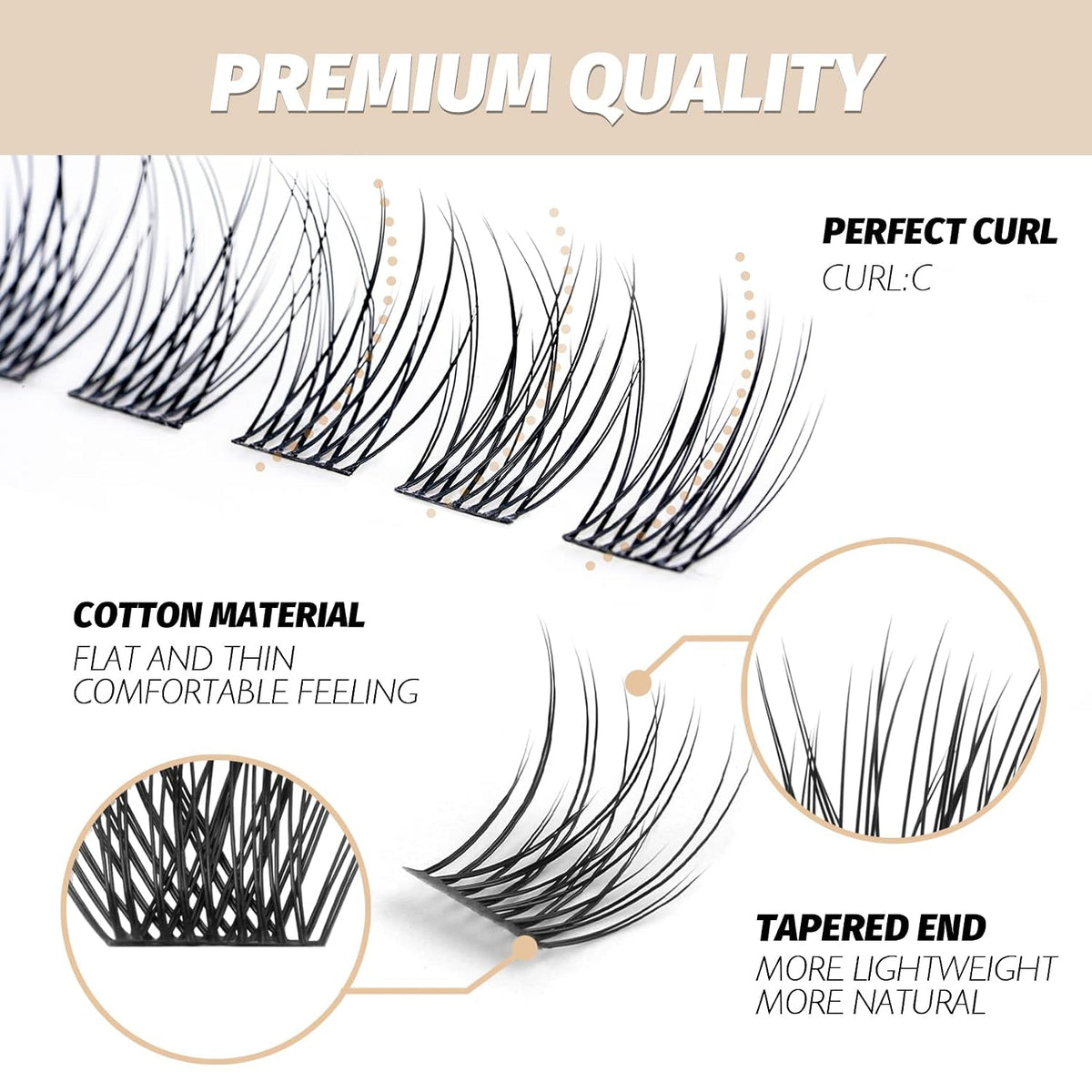DIY Eyelash Extension Lash Clusters 120 Clusters False Eyelash  Effect Individual Natural Lashes Set at Home Eyelash Extension  Lashes Pack Volume Mixed