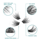 DIY Eyelash Extension, 48 Clusters Volume Lashes Set, Home Eyelash Extension, C curl Lashes Pack