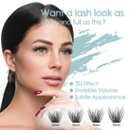 DIY Eyelash Extension, 48 Clusters Volume Lashes Set, Home Eyelash Extension, C curl Lashes Pack