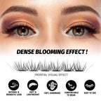 DIY Eyelash Extension Lash Clusters 120 Clusters False Eyelash  Effect Individual Natural Lashes Set at Home Eyelash Extension  Lashes Pack Volume Mixed