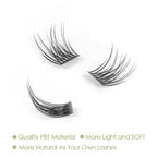 DIY Eyelash Extension, 12 Clusters Volume Lashes Set, Home Eyelash Extension, C curl Lashes Pack