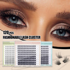 DIY Eyelash Extension Lash Clusters 120 Clusters False Eyelash  Effect Individual Natural Lashes Set at Home Eyelash Extension  Lashes Pack Volume Mixed