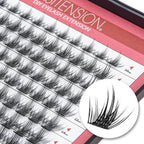 DIY Eyelash Extension Lash Clusters 120 Clusters False Eyelash  Effect Individual Natural Lashes Set at Home Eyelash Extension  Lashes Pack Volume Mixed
